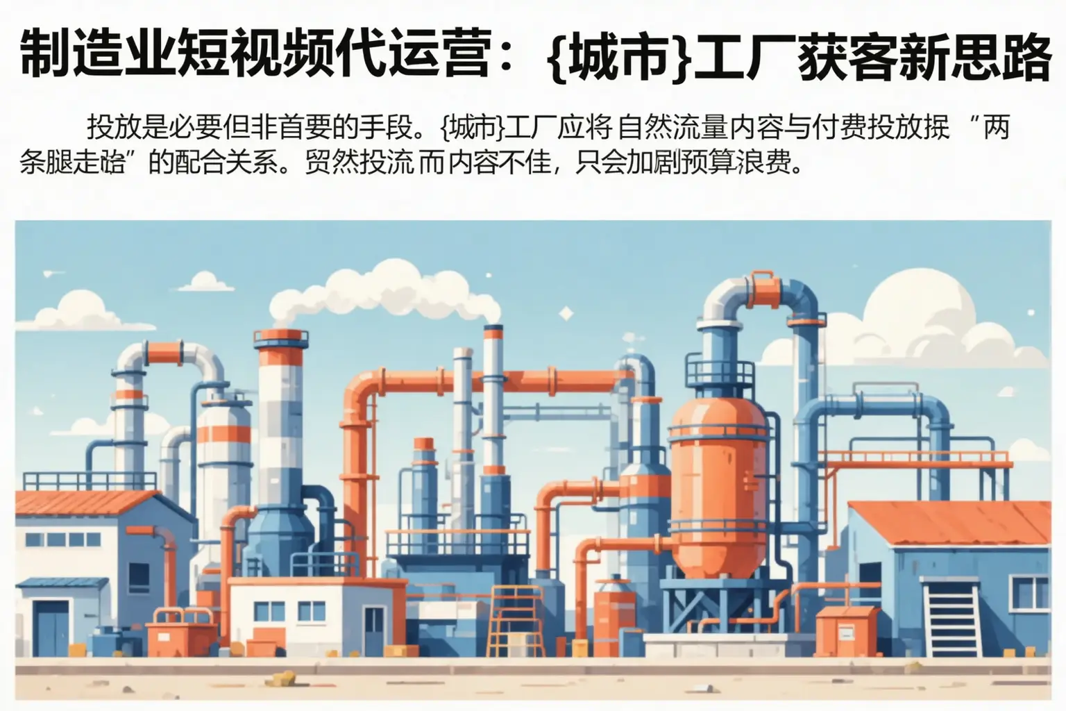制造业短视频代运营:武安工厂获客新思路